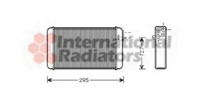 VAN WEZEL 37006116 -  Теплообменник, отопление салона